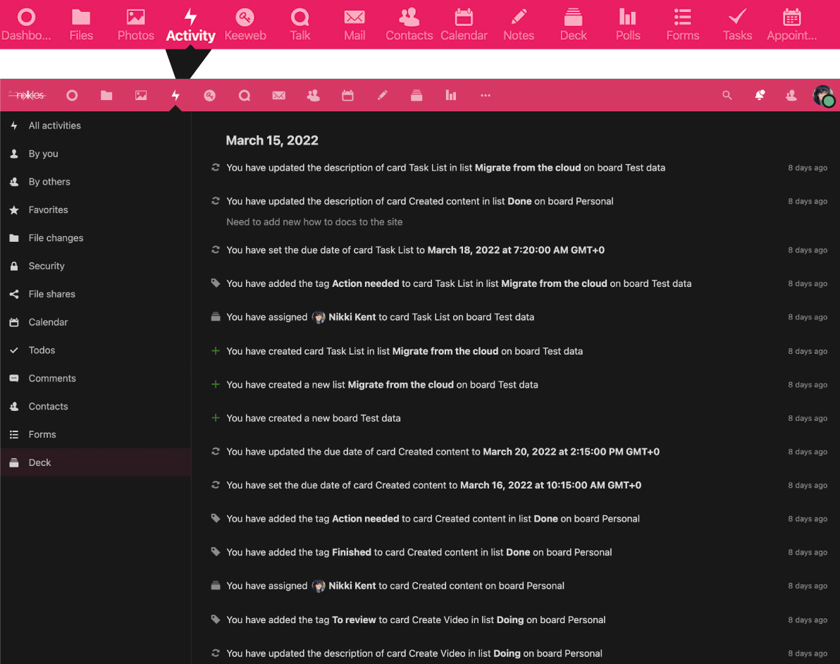 activity-dashboard