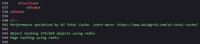 W3 Total Cache test comment